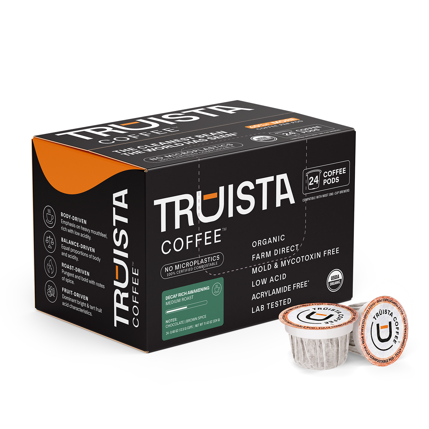 Truista Coffee - Rich Awakening - Acrylamide Free* Coffee Pods